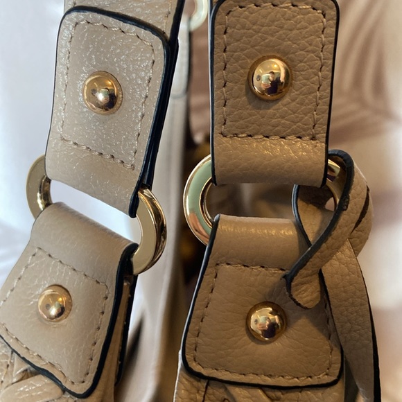 LODIS Medium Whipstitch Leather Tote, Lacey, Ash, NWT - Picture 9 of 13